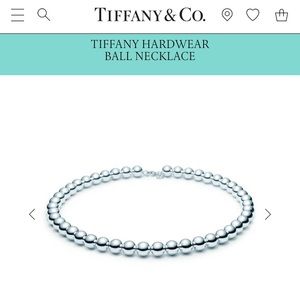 Tiffany ball necklace